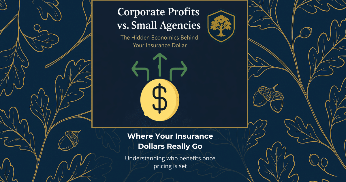 corporate profits vs. small agencies the hidden economics behind your insurance dollar