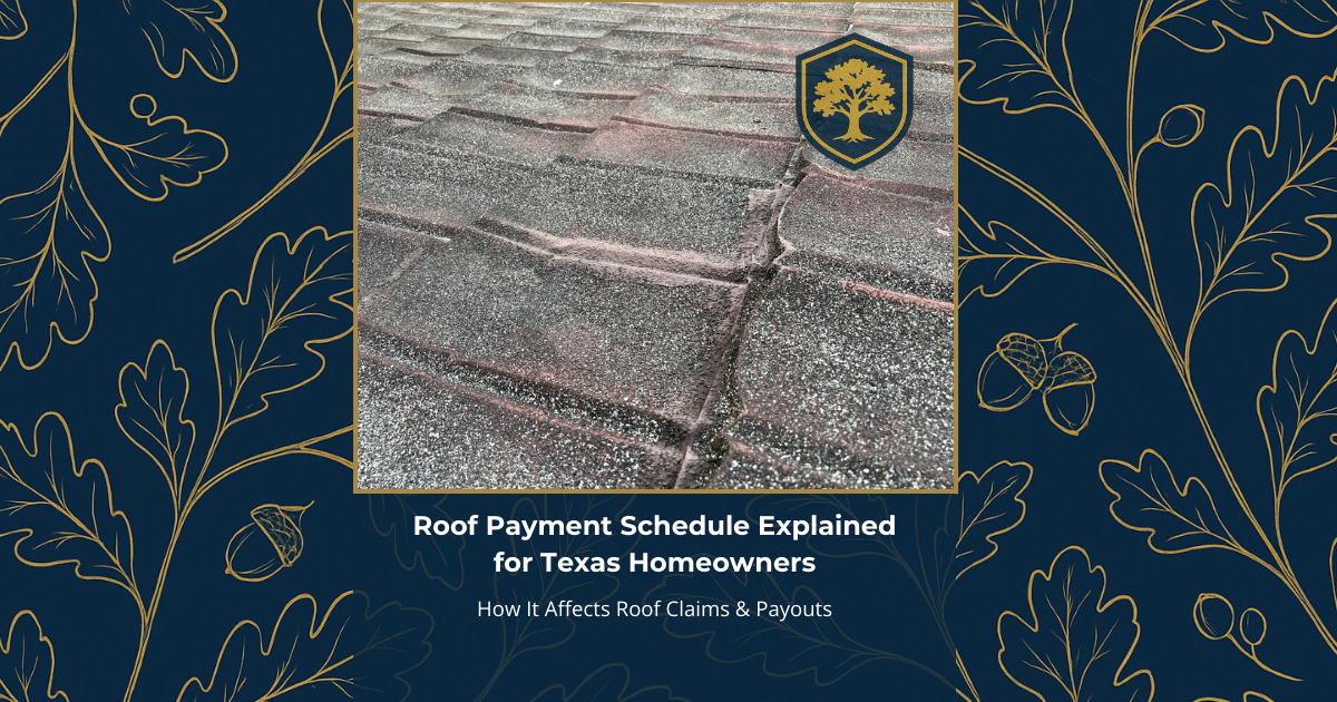 roof payment schedule explained for texas homeowners